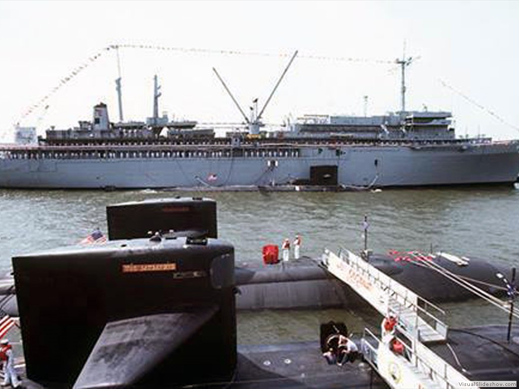 USS Spear (AS-36) USS Richard B Russell (SSN-687) USS Cincinnati (SSN-693) USS Memphis (SSN-691)