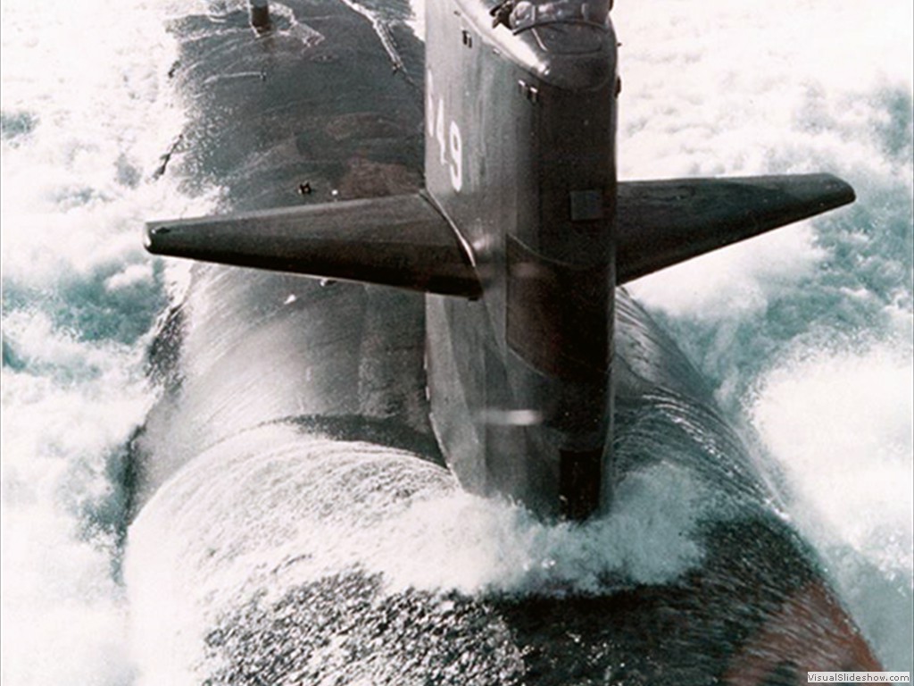USS Sunfish (SSN-647) a Sturgeon class fast attack submarine.