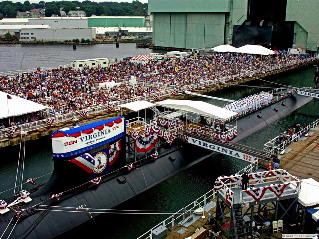 USS Virginia (SSN-774) was launched on 16 August 2003